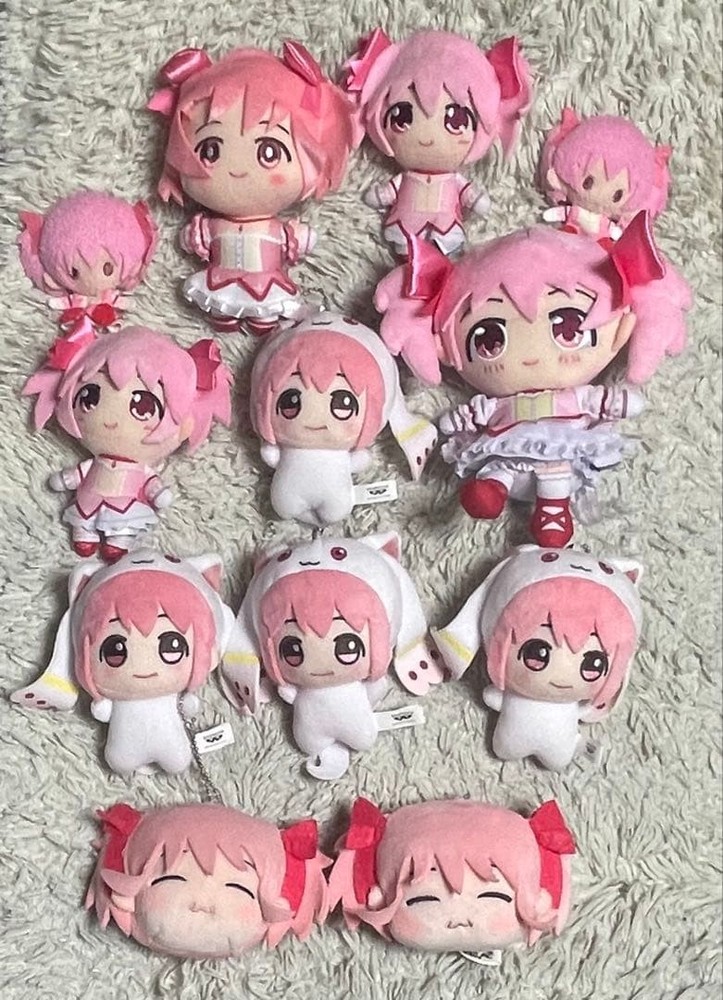 Puella Magi Madoka Magica Plush Mascot Kaname Madoka 12 Piece Set Bundles