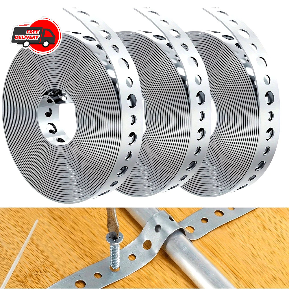 Galvanized Perforated Metal Tape Roll Multi-Slot Pipe Support Hanging Strap
