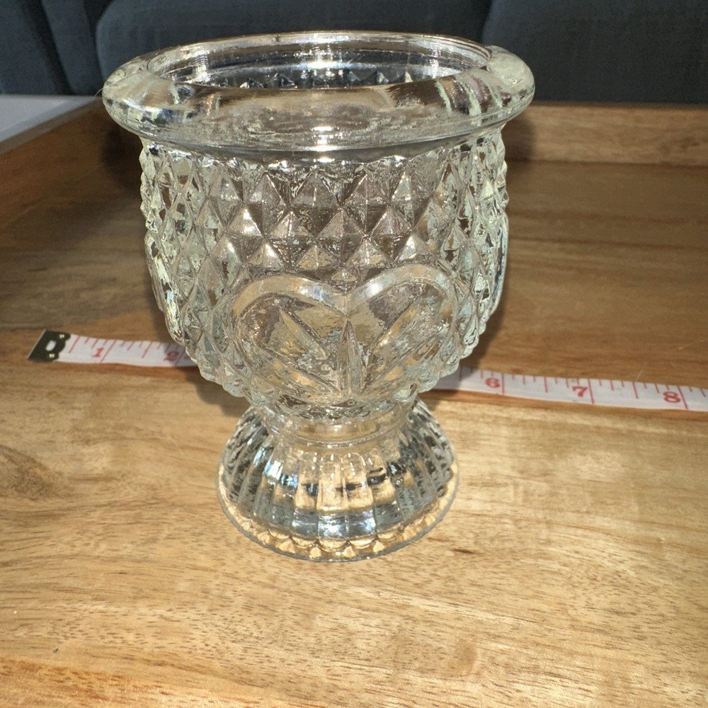 vintage glass votive holder