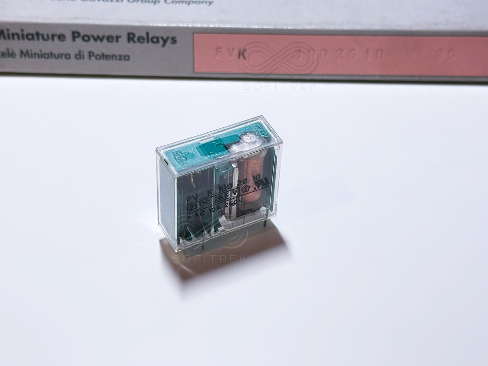 FV K 100 26 10  FEME / CARLO GAVAZZI PCB Relay 26.5VDC SPST-NO 10A FVK1002610