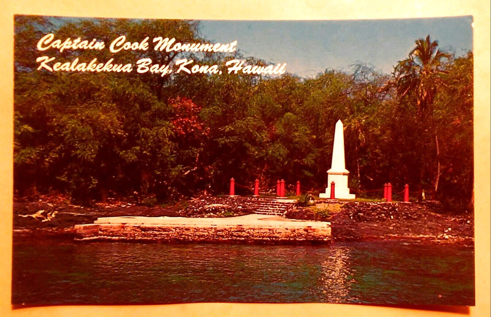 1970's Captain Cook Monument Kealakekua Bay Kona Hawaii