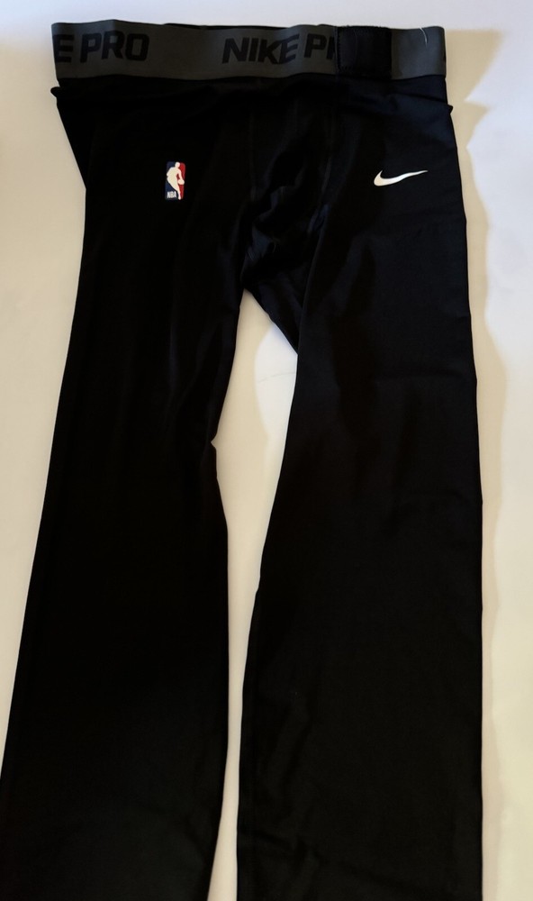 Nike NBA Pro Stock Mens XL-Tall Dri-FIT 3/4 Black Compression Tights DN1547-010