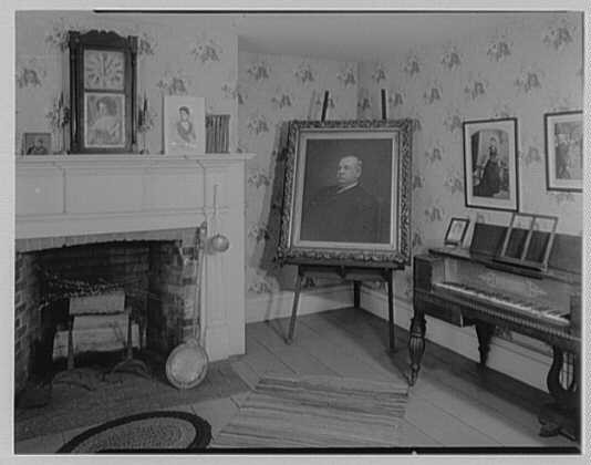 President Grover Cleveland's birthplace, in Caldwell, New Jersey. Living room