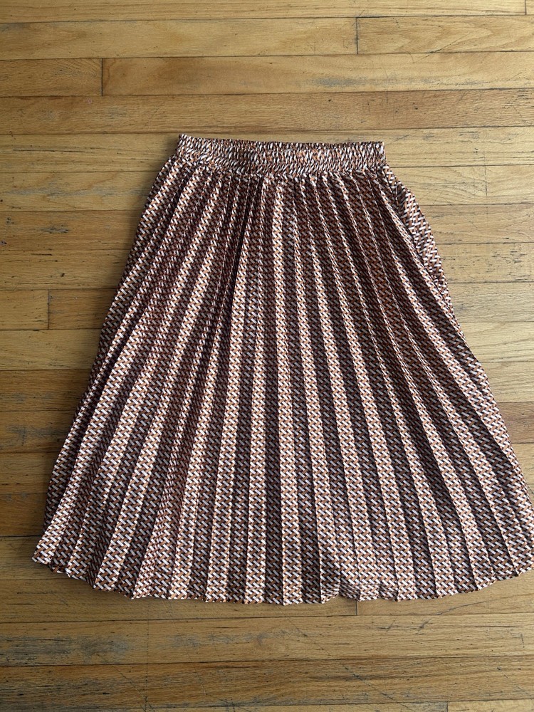 Monteau Los Angeles Geometric Print Midi Skirt – Size S