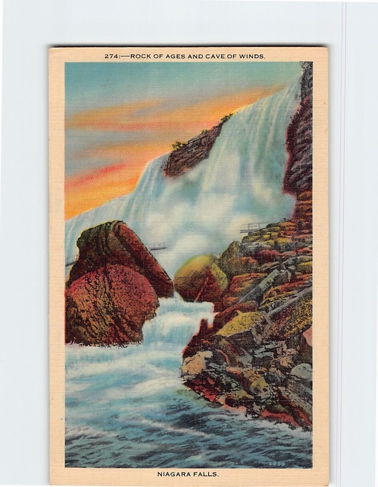 Postcard Rock of Ages & Cave of Winds Niagara Falls New York USA