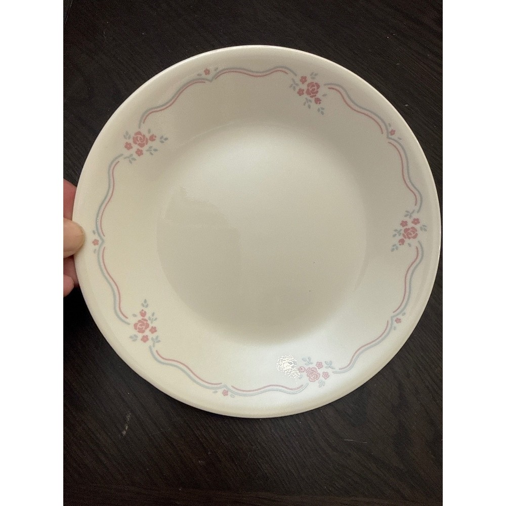 Corelle by Corning Pink Rose Bread and Butter Plate 6.75 Inch Vintage Floral