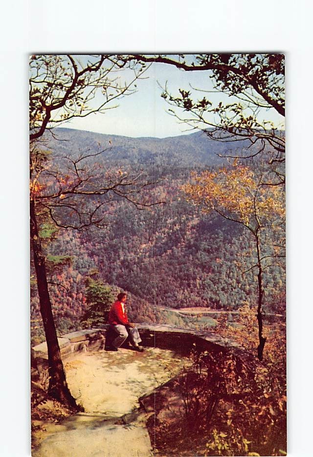 Postcard Chestoa View Blue Ridge Parkway North Carolina USA
