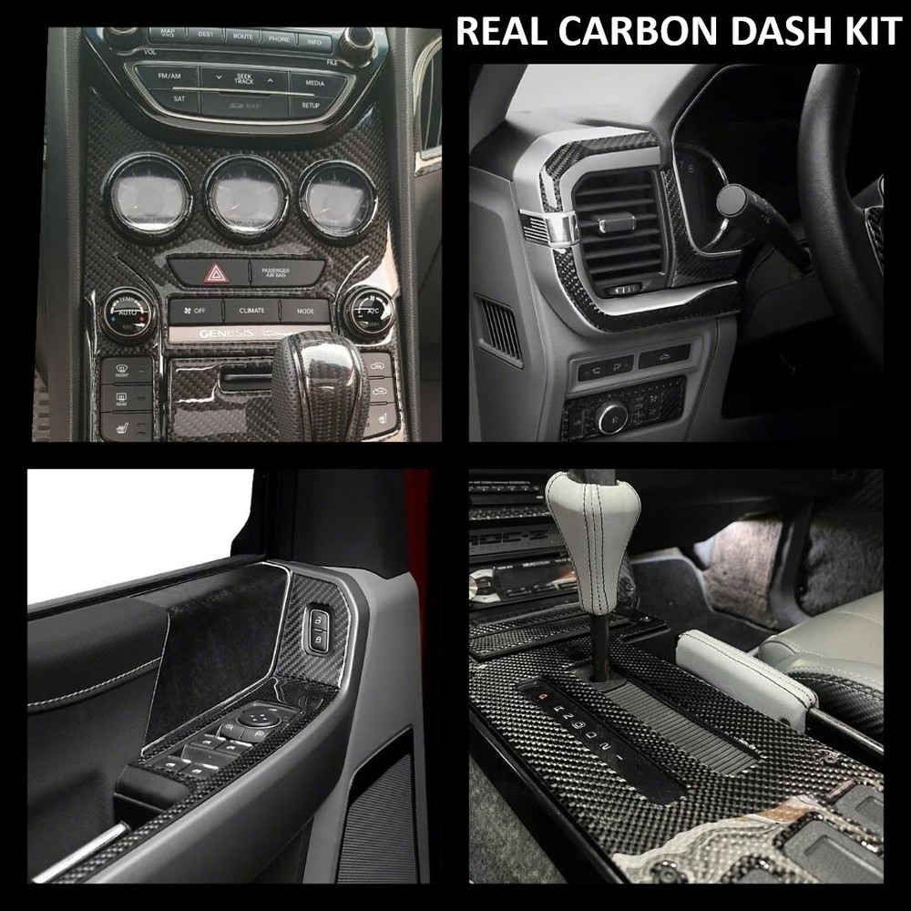 Fits Jeep Patriot 2010-2017 Basic Premium REAL CARBON DASH KIT