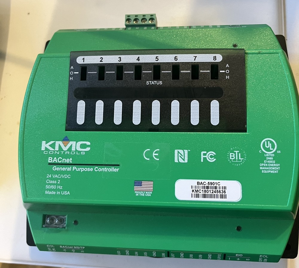 BAC-5901 C KMC CONTROLLER BACnet General Purpose Controller USED BAC5901C