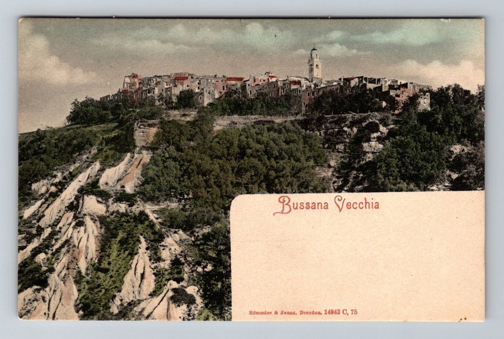 Italy- Liguria Bussana Vecchia Medieval Ghost Town Old Post PC Vintage Postcard