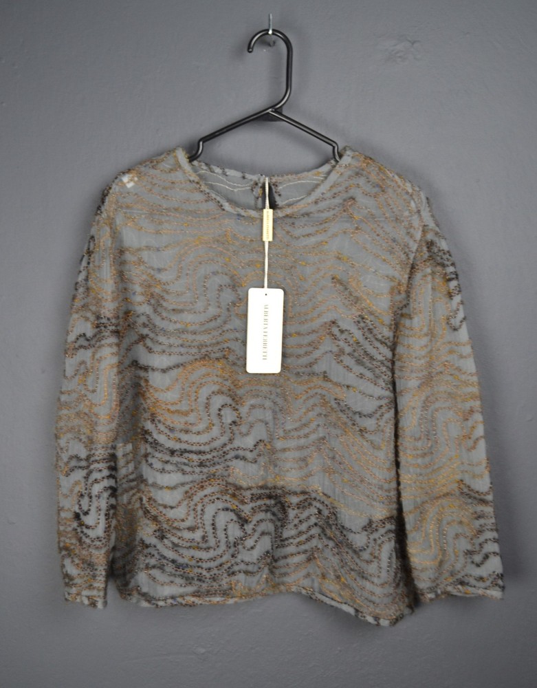 Alberta Ferretti Vintage NWT Silk Wool Top Sweater 46 IT