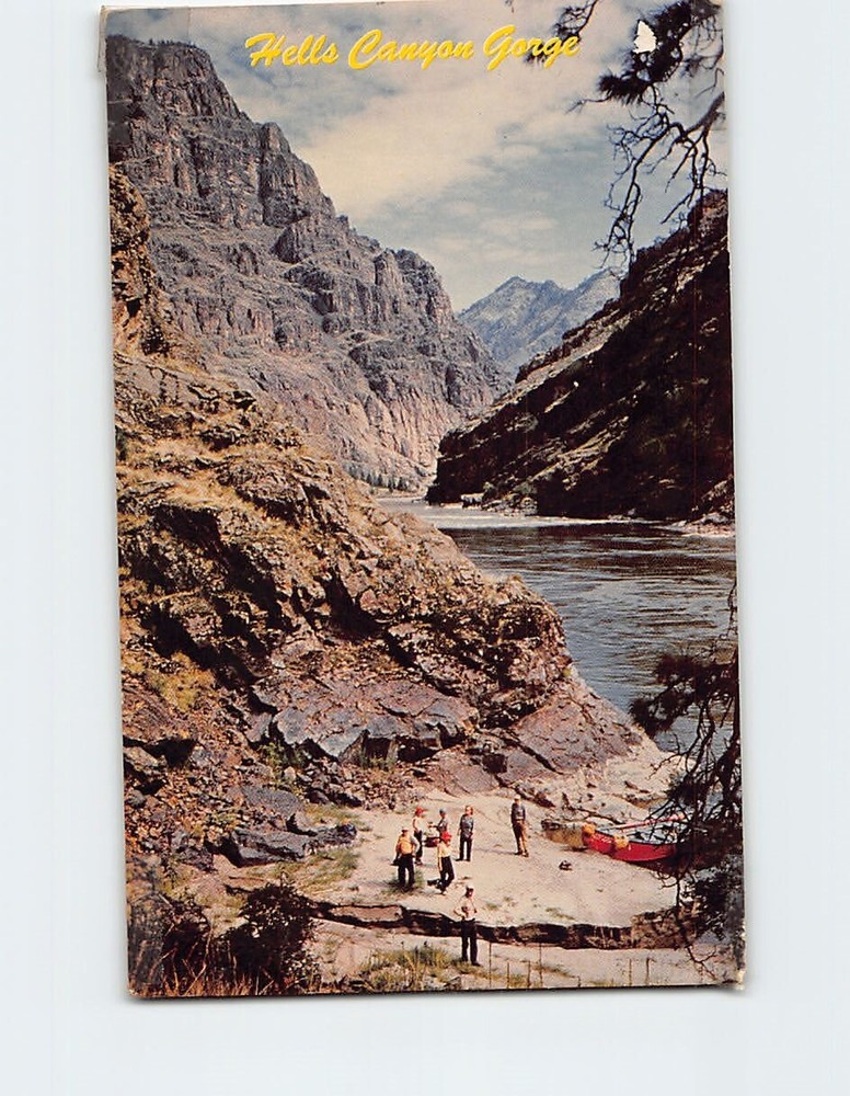 Postcard Hells Canyon Gorge Snake River Between Oregon & Idaho USA