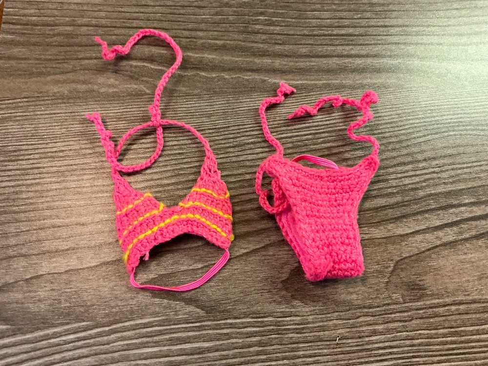 Mattel  Barbie Doll Clothes 2 Piece Swimsuit Bikini Set Lot # 43