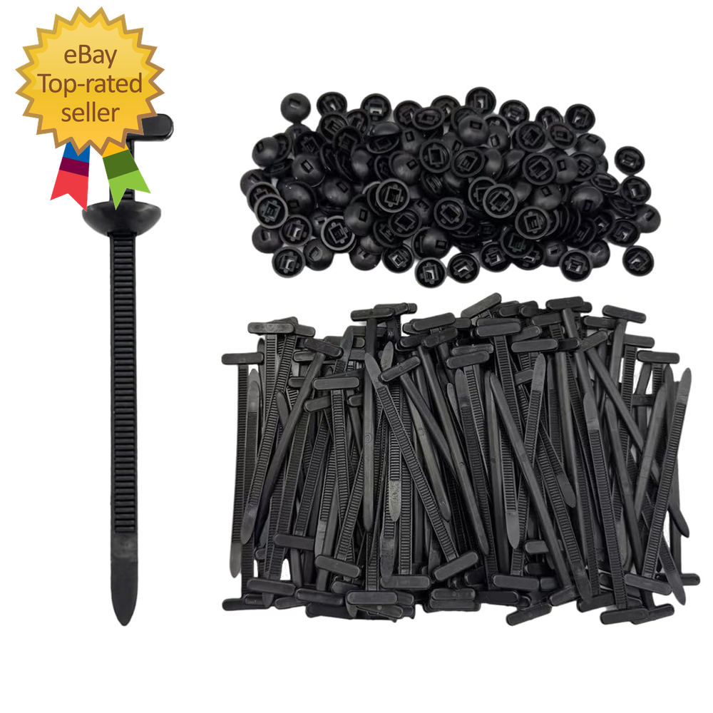 150Pcs Heavy-Duty Nylon Cable Ties for Cars and Automotive Use