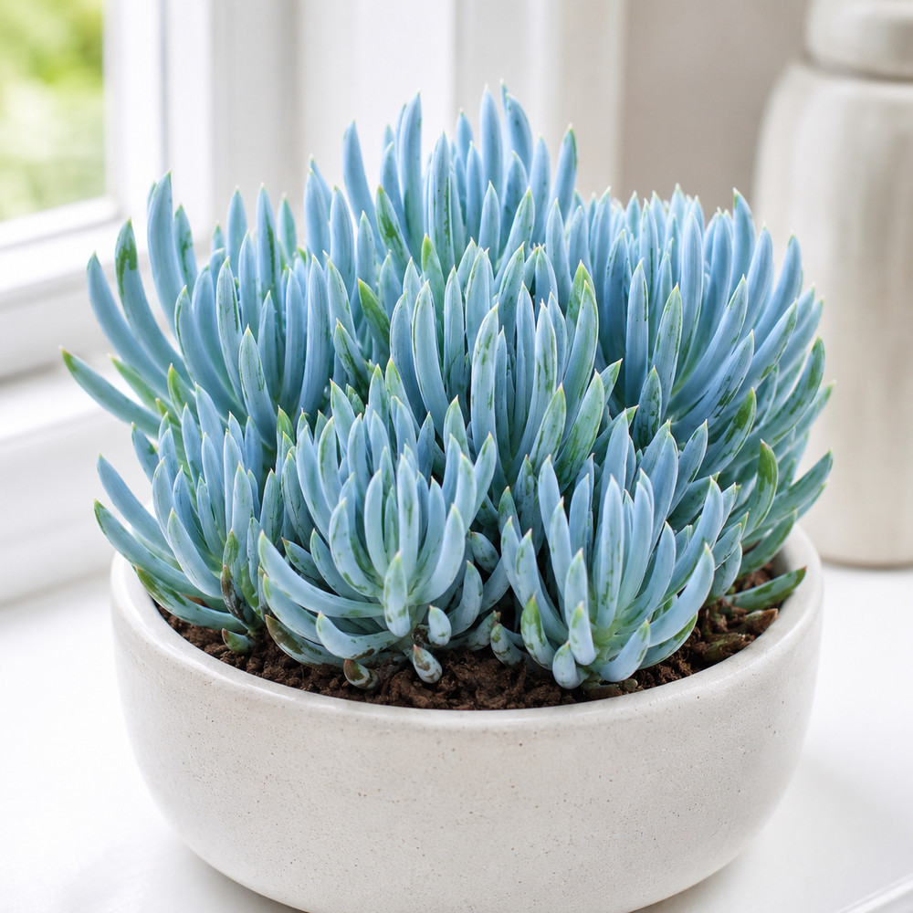 Rare Succulent Blue Chalk Sticks Easy Care Live Plant Unrooted Cutting 4