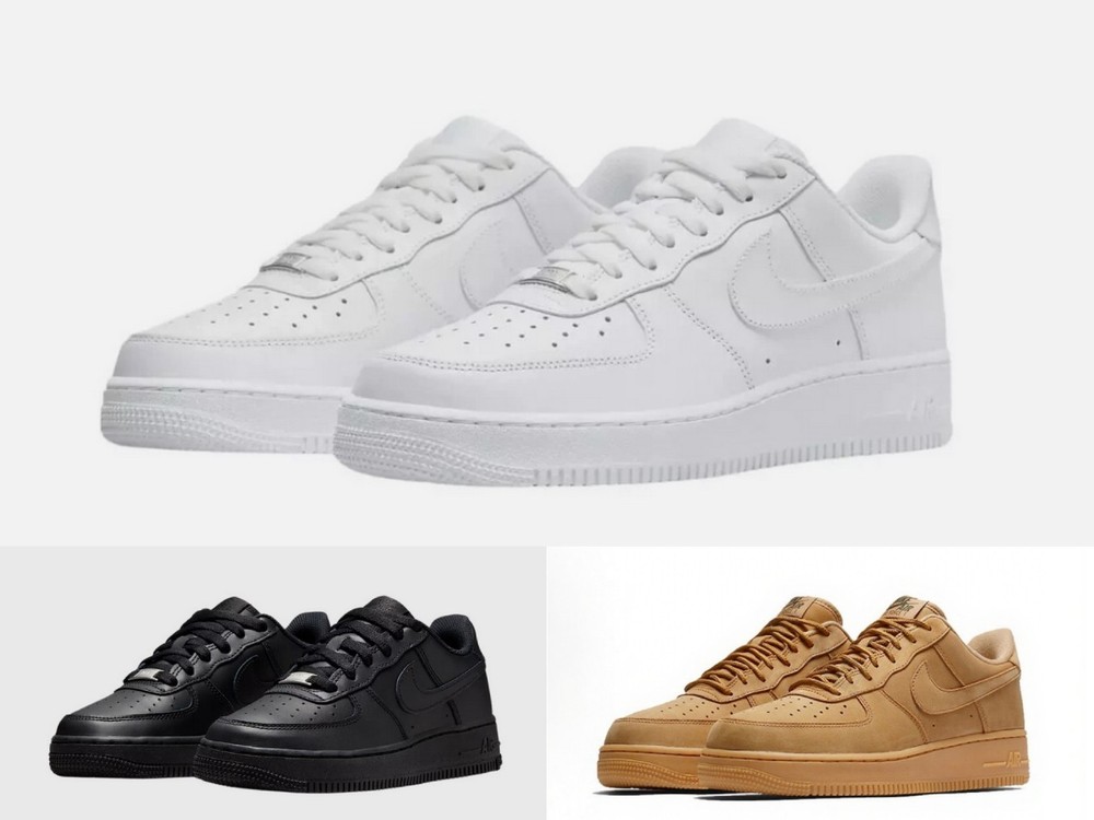 Nike Air Force 1 '07 Low Triple Black/White/Brown Classic Sneakers