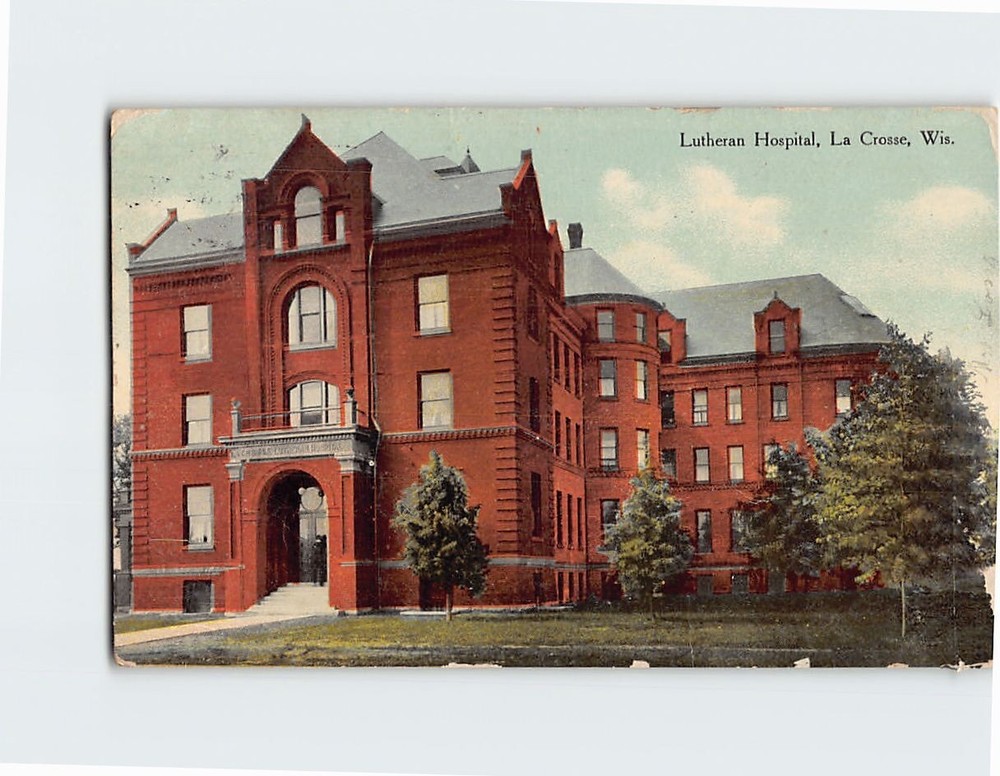 Postcard Lutheran Hospital La Crosse Wisconsin