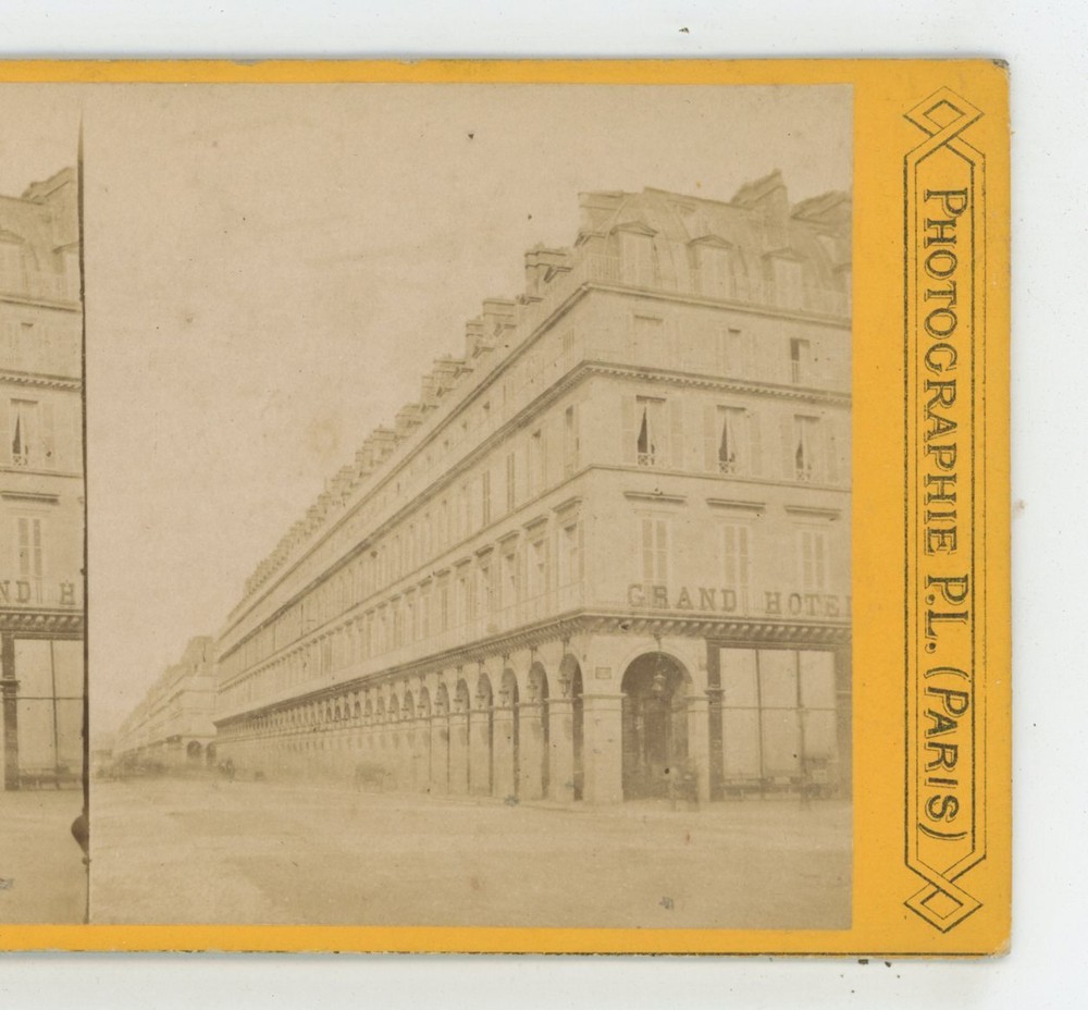 Paris France Rue de Rivoli P.J. Stereoview