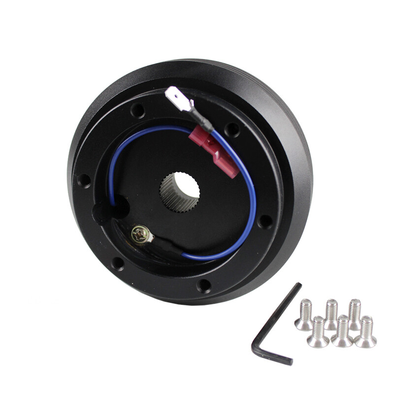 Thin Version 6 Hole Steering Wheel Hub Adapter Boss Kit Black Fit for Corolla
