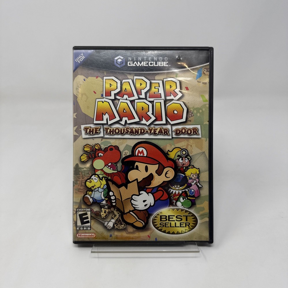 Paper Mario Thousand Year Door Nintendo Gamecube Complete CIB Tested And Works