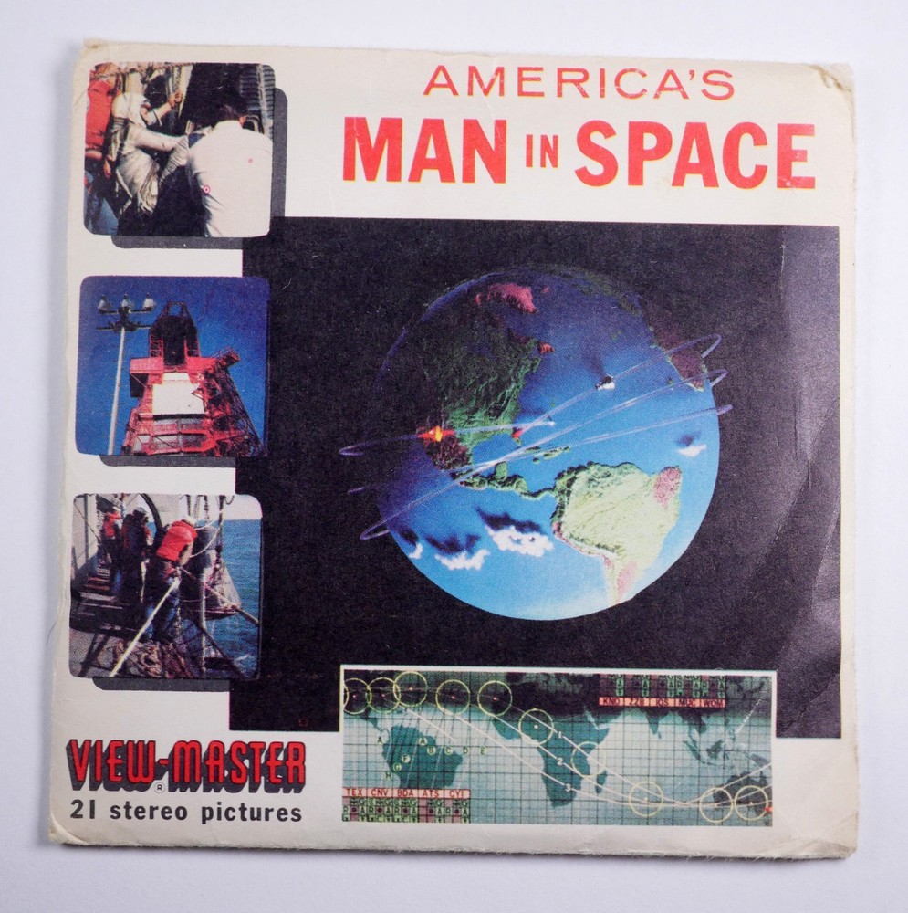 View-Master America's Man in Space Project Mercury - 3 reel packet B 657