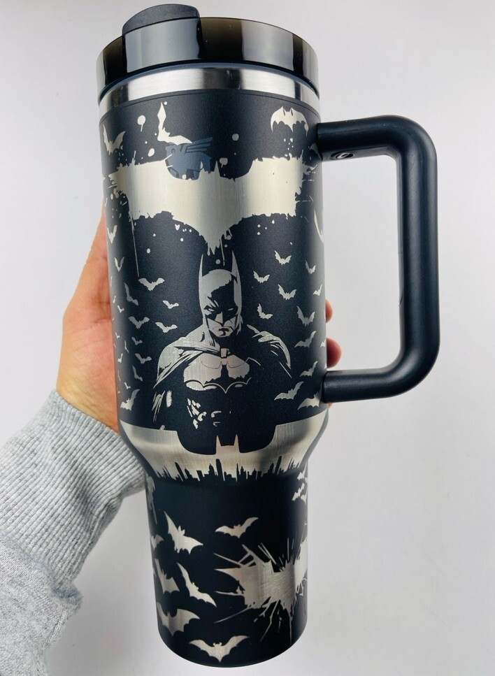 Stanley 40oz Tumbler Engraved Batman Theme