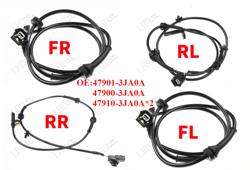 ABS Wheel Speed Sensor Front & Rear for 2014-2019 QX60 2013-2020 Pathfinder-image