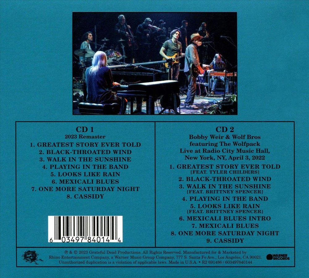 Bob Weir Ace 50th Anniversary Deluxe Edition CD 2023 Remastered-image