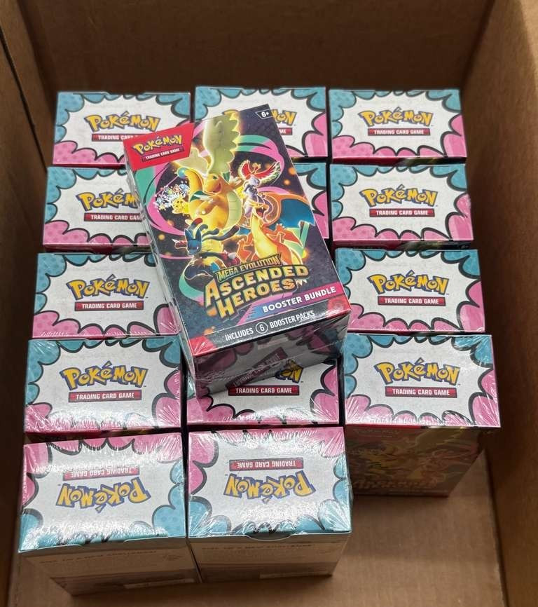 Lot of (15) Pokemon TCG Ascended Heroes Booster Bundles SEALED NEWPROBSTEIN is actively accepting consignments !!