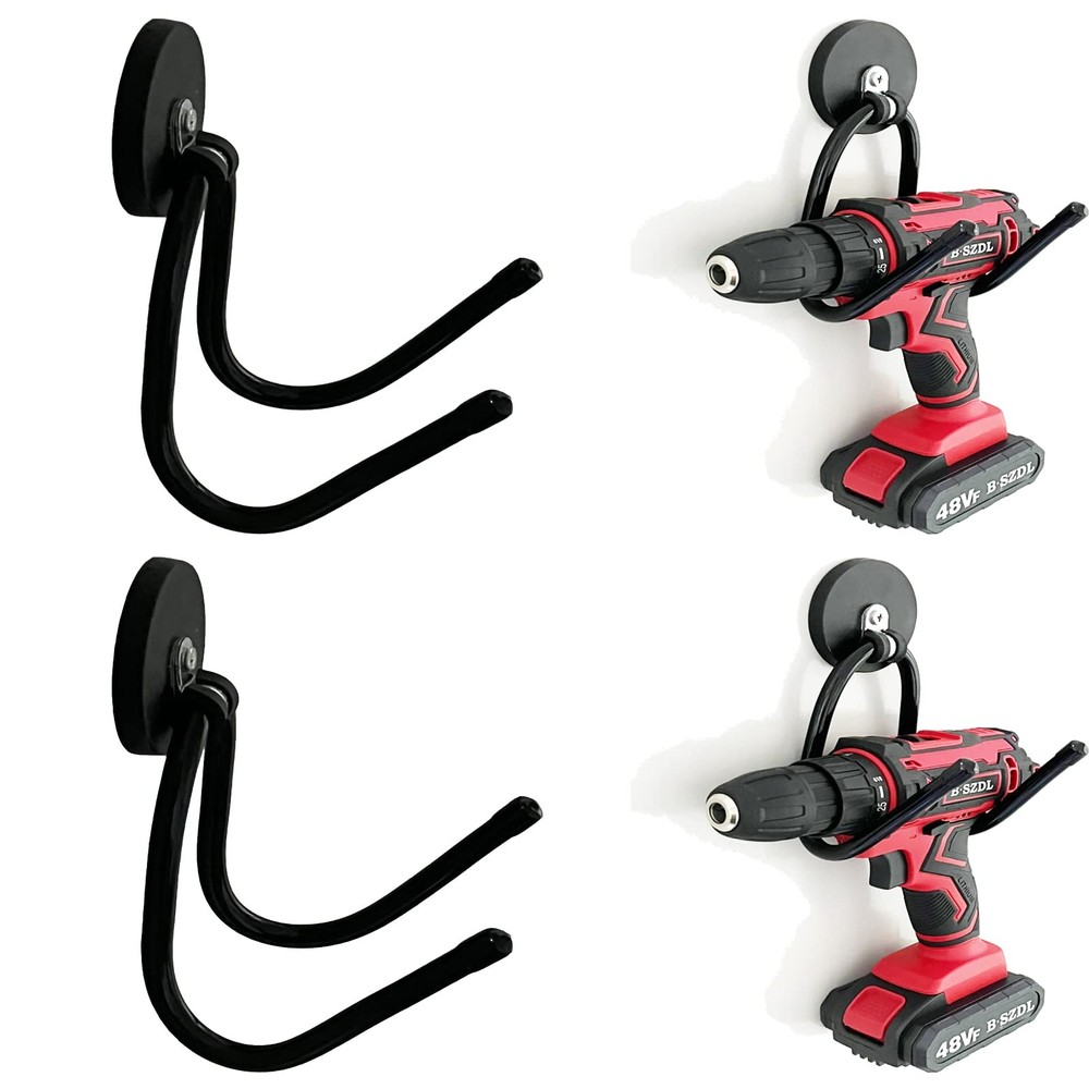 2 Pack Power Drill Tool Organizer Holder,Magnetic Tool Holders,Garage Tool Stora