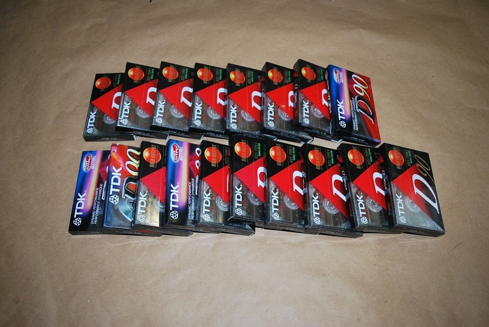 TDK D90  Cassette Tape LOT of 18 NEW SEALED