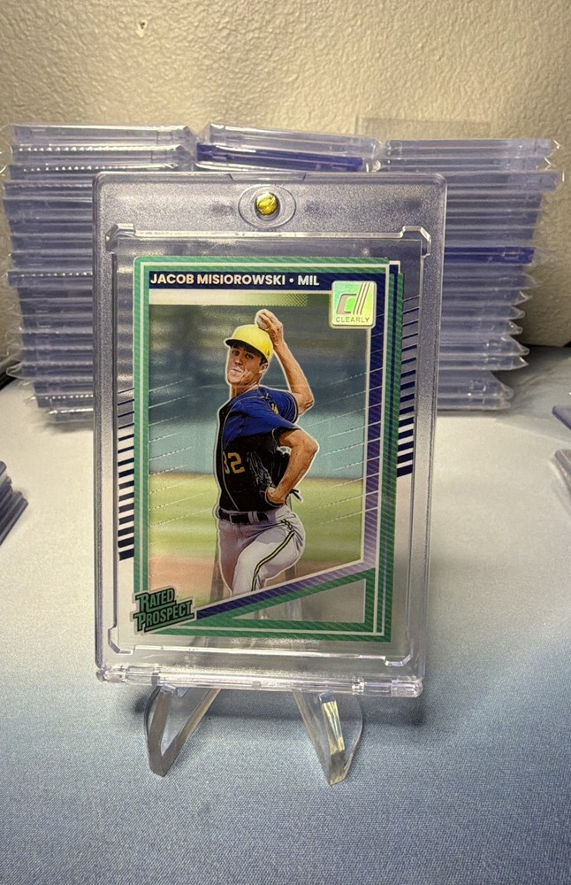 2025 Panini Donruss - Clearly Rated Prospects Jacob Misiorowski #128 (RC)