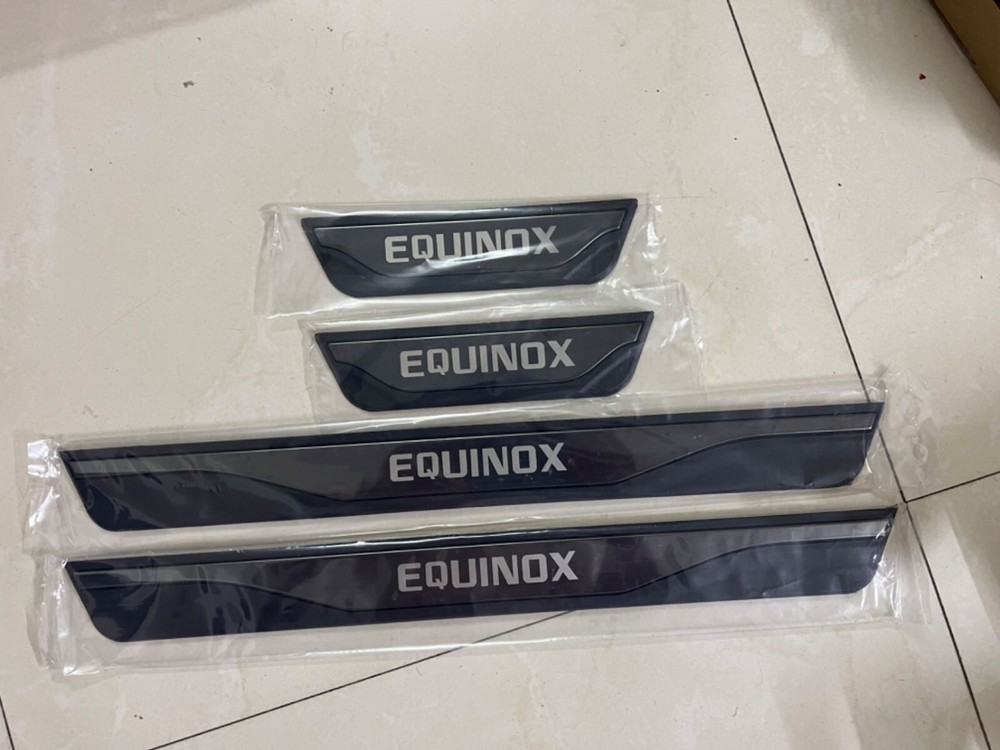 For Equinox Accessories Car Door Scuff Sill Cover Panel Step Protector Trims X4