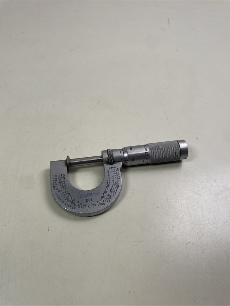 Brown & Sharpe 215 Disc Micrometer 0-1