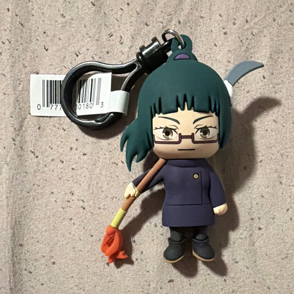 Maki Zenin Jujutsu Kaisen Clip-On Plastic Keychain Figure