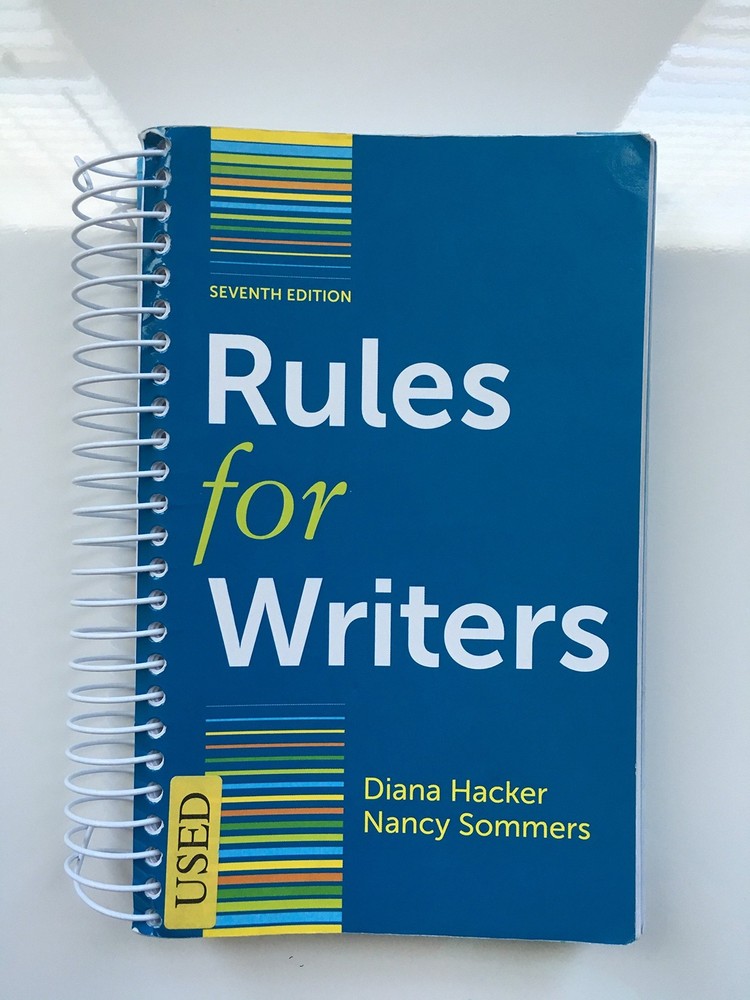 Rules for Writers, 7th Edition - spiral_bound Hacker, Diana|Sommers, Nancy