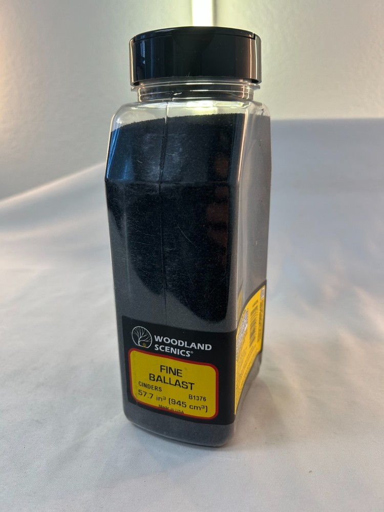 Woodland Scenics B1376 Fine Ballast, Cinders, 57.7 Cu. In.