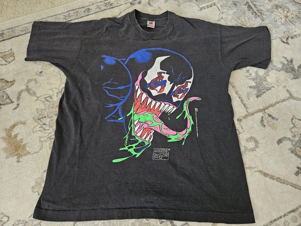 Vintage Venom Comic Images Shirt Marvel 1995 Single Stitch XL