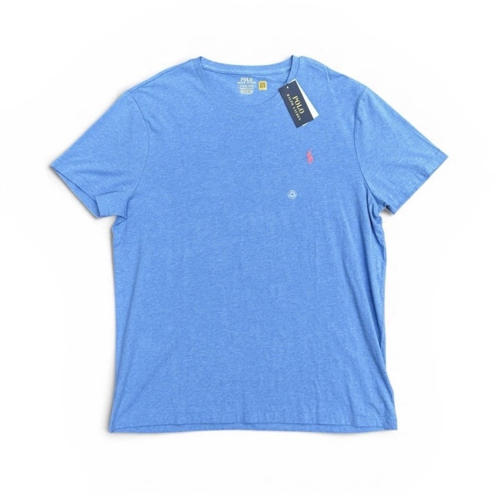 Polo Ralph Lauren Custom Slim Fit T-Shirt Short Sleeve Blue Men’s Size Large L