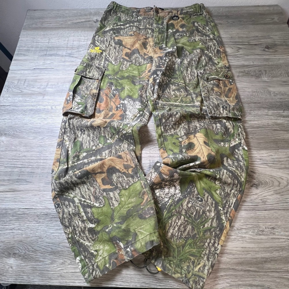 Mossy Oak Cargo Pants Mens Large 36-38 Camo Obsession Hunting Outdoor Utility