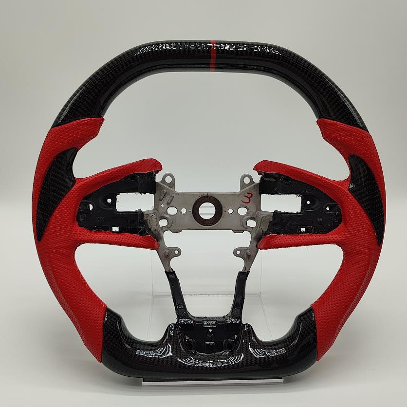 US Carbon Fiber Steering Wheel TYPE-R FK8 Fit For HONDA CIVIC 2016-2021 new