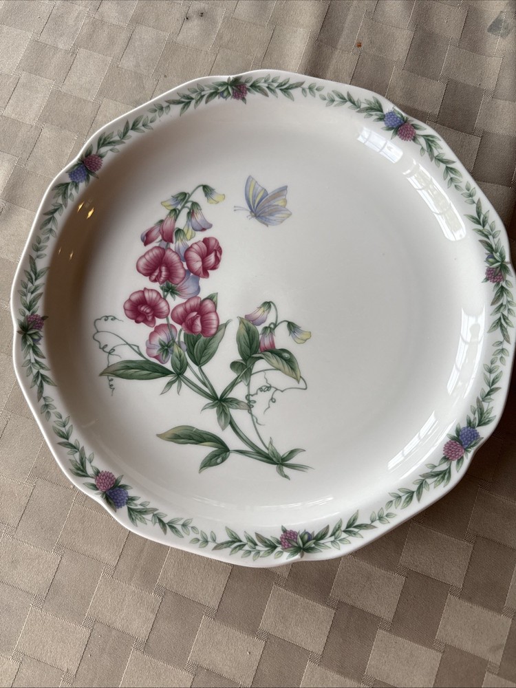 Noritake Gala Cuisine Conservatory 7915 Butterfly Floral 10 3/4” Dinner Plate