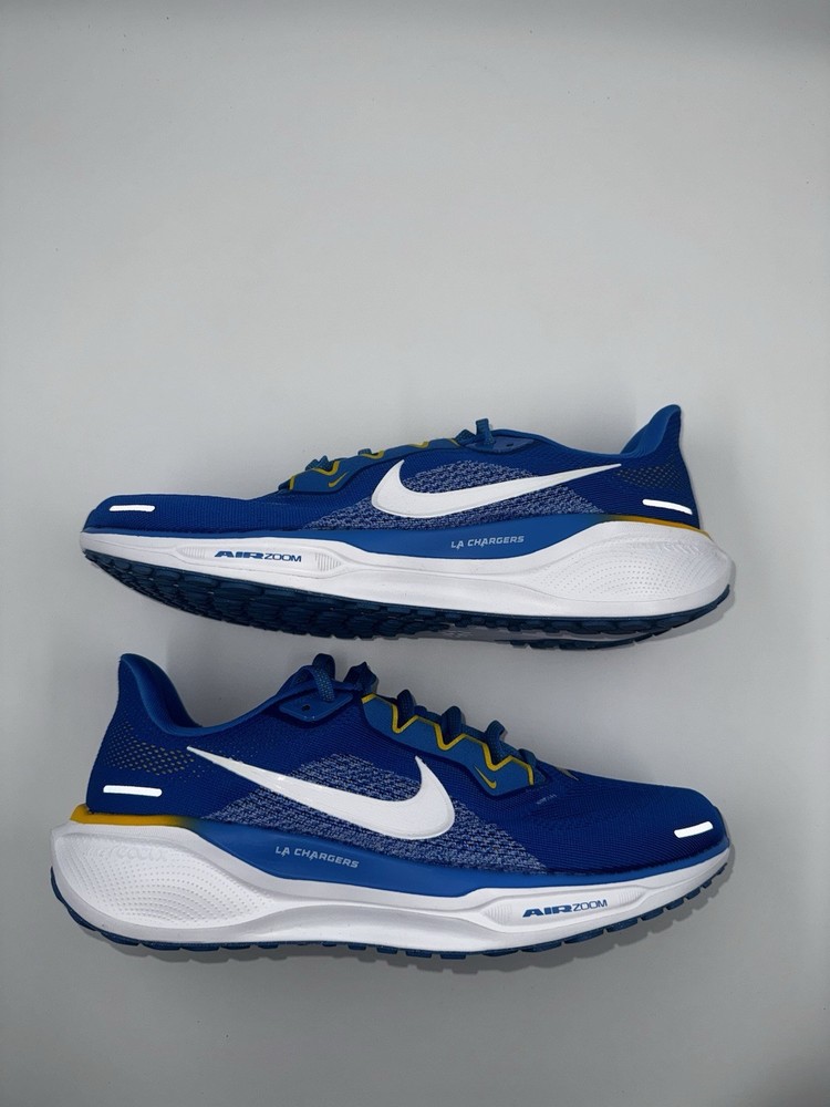 Nike Air Zoom Pegasus 41 LA Chargers Running Shoes Mens Blue FZ5078-400 Size 9
