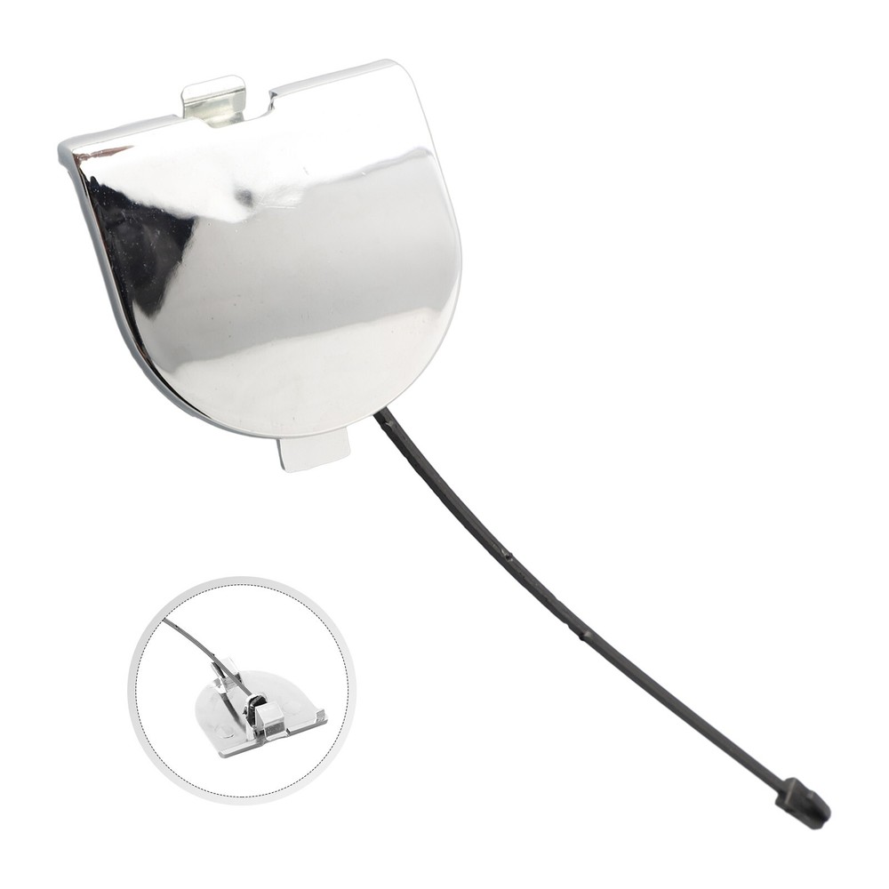OEM Chrome Trailer Cover for Fiat 500 Rear Bumper Towing Eye #735455393
