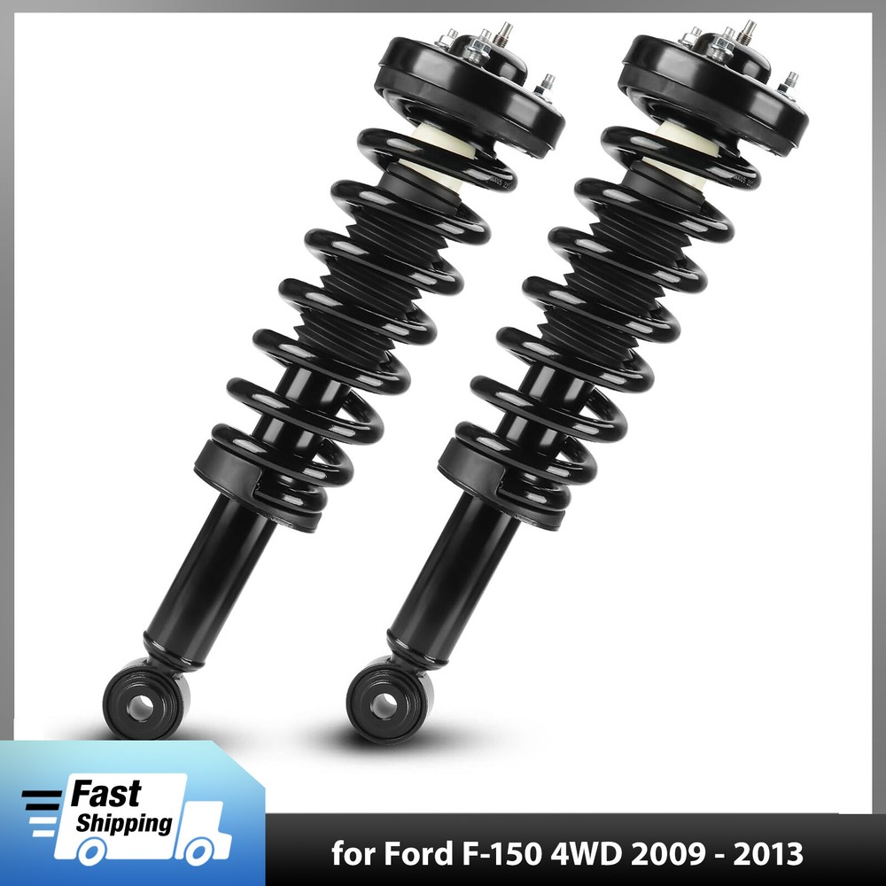 2009-2013 Ford F150 4WD Front Strut & Coil Spring Set - Pair