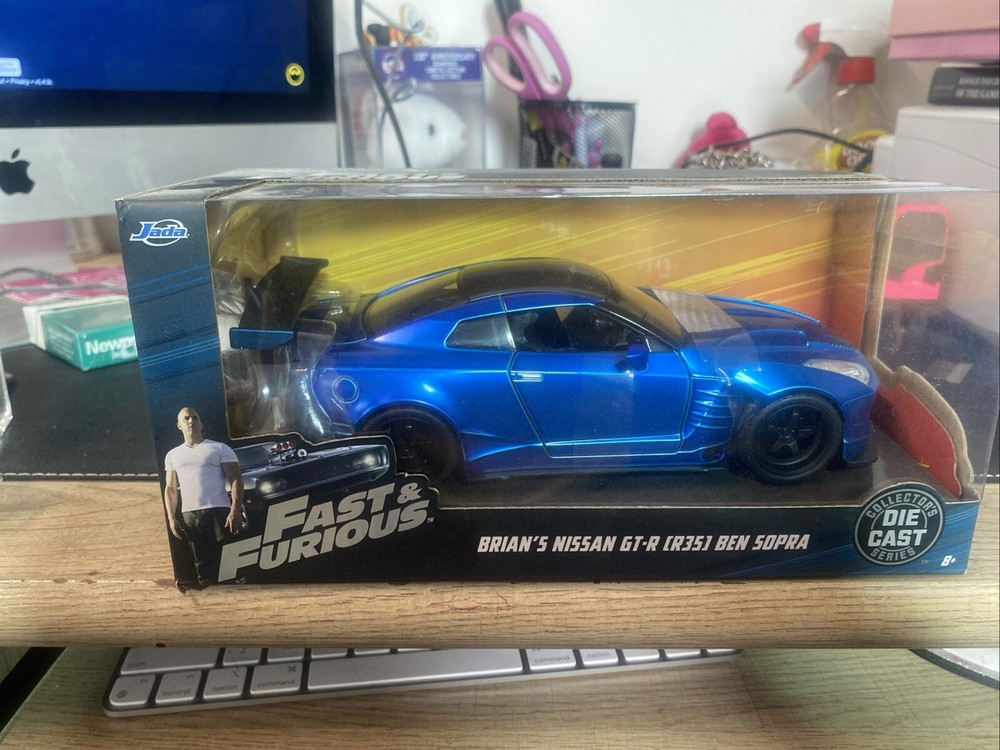 Jada Fast & Furious Brian's 2009 Nissan Skyline Gt-R R35 Blue 1:18 Diecast  #35