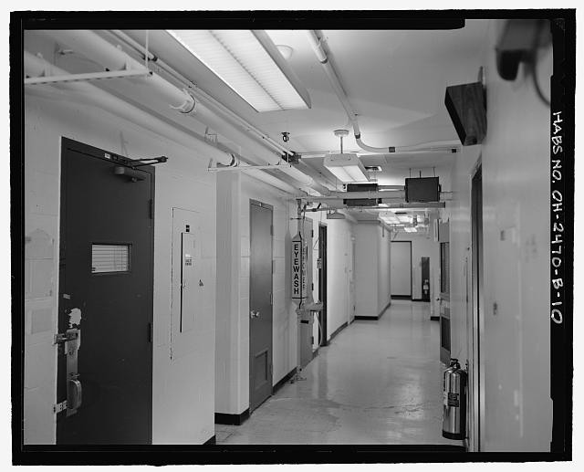 INTERIOR, FIRST FLOOR, A view looking north along the west corridor. Rooms 179