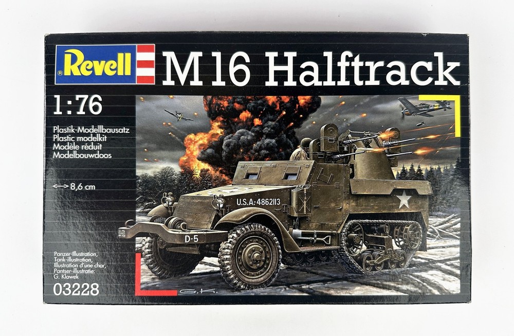 Revell 03228 M16 Halftrack 1/76 Scale Plastic Model Kit