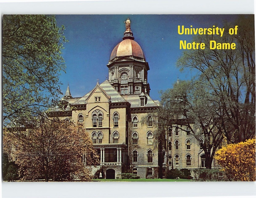 Postcard Administration Building University of Notre Dame Indiana USA
