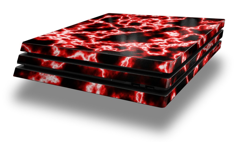 Skin for PS4 Pro Console Electrify Red